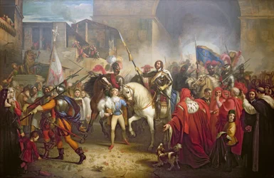 Ingresso di Carlo VIII (1470-98) a Firenze nel 1494